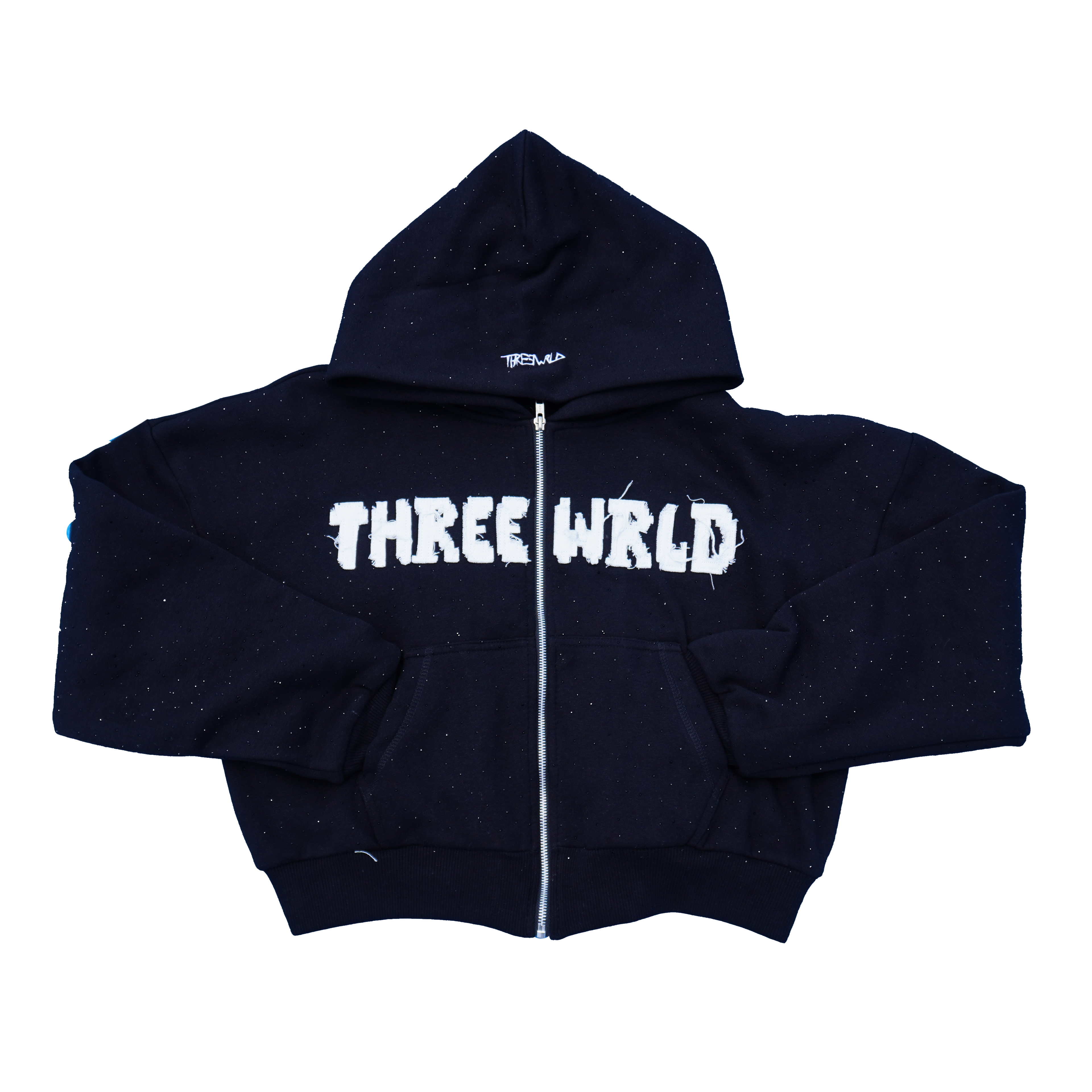 Rhinestone Zip Hoodie (PREORDER)